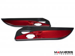 Alfa Romeo 4C Carbon Fiber Door Panels - w/ Red Candy Accents Alfa Romeo 4C Carbon Fiber Door Panels - w/ Red Candy Accents